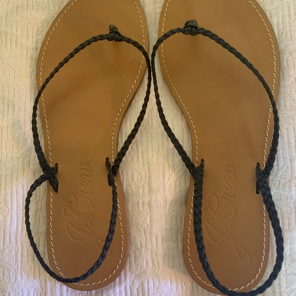 J Crew braided sandals